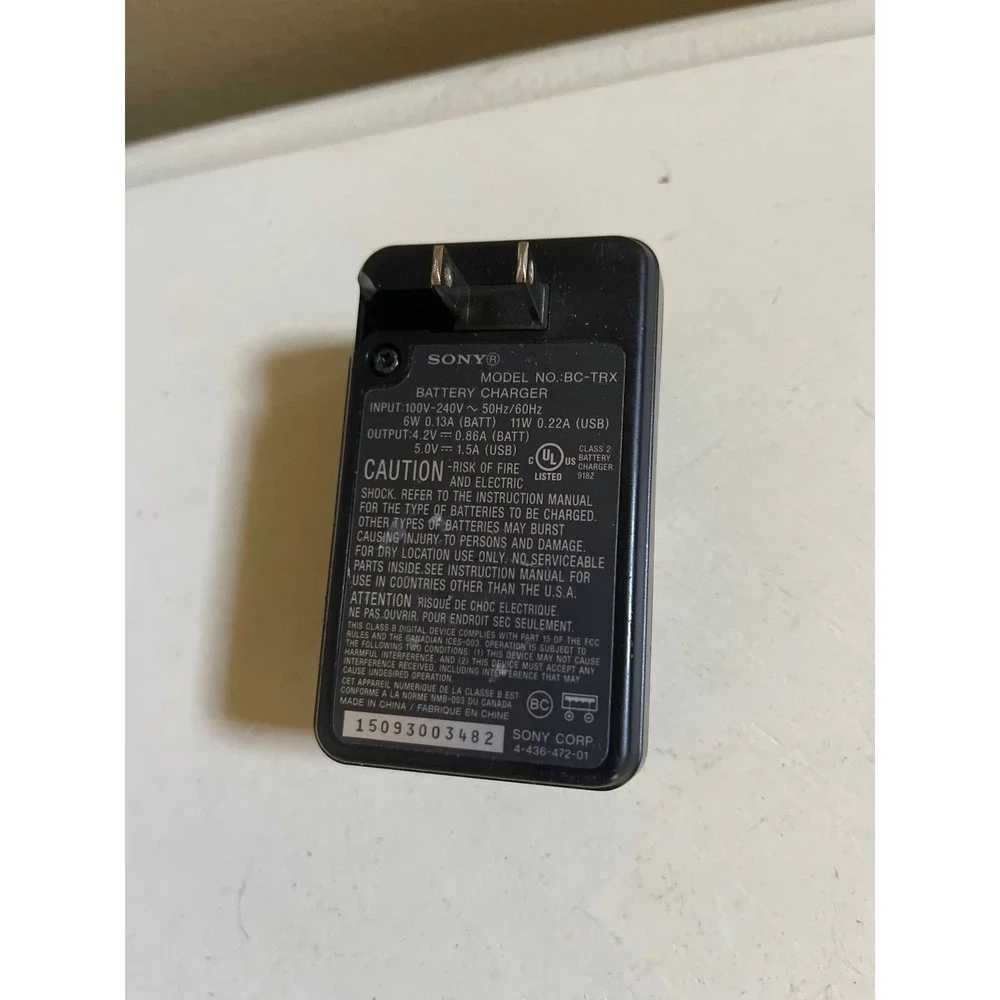 Sony Battery Charger BC-TRX (NP-BX1,BN1,BK1,FG1,FD1,FT1,FR1)